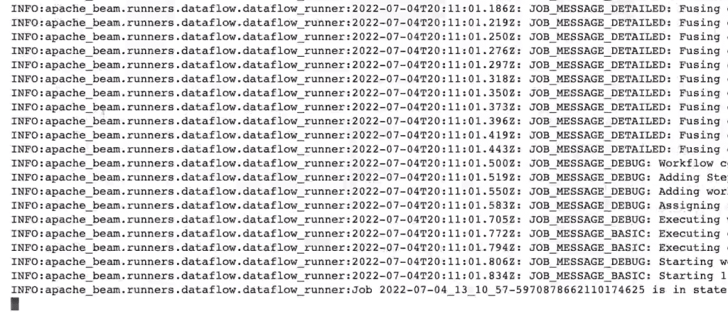 Ejecuciones de proyectos en Google Console