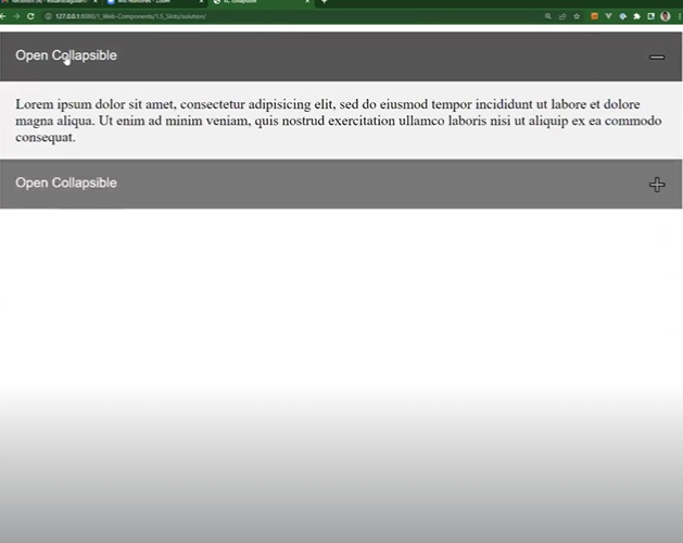 Ejercicio con función collapsible: Qué son los Slots