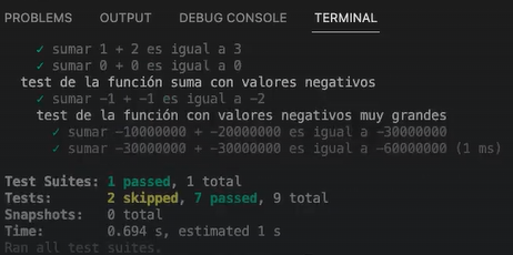 Trucos adicionales para los test con Jest 2 Trucos adicionales para los test con Jest