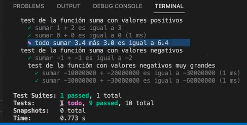 Trucos adicionales para los test con Jest 3 Trucos adicionales para los test con Jest