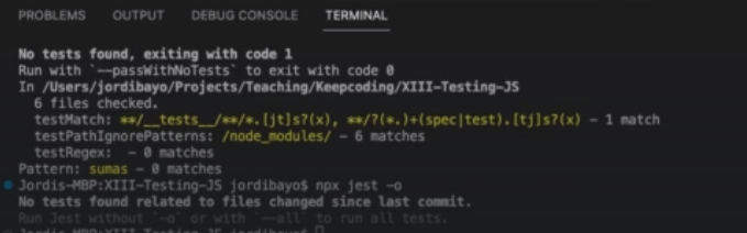 Curiosidades del command line de Jest 1 command line de jest