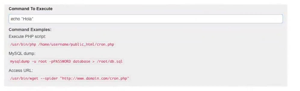 Configuración de un cron