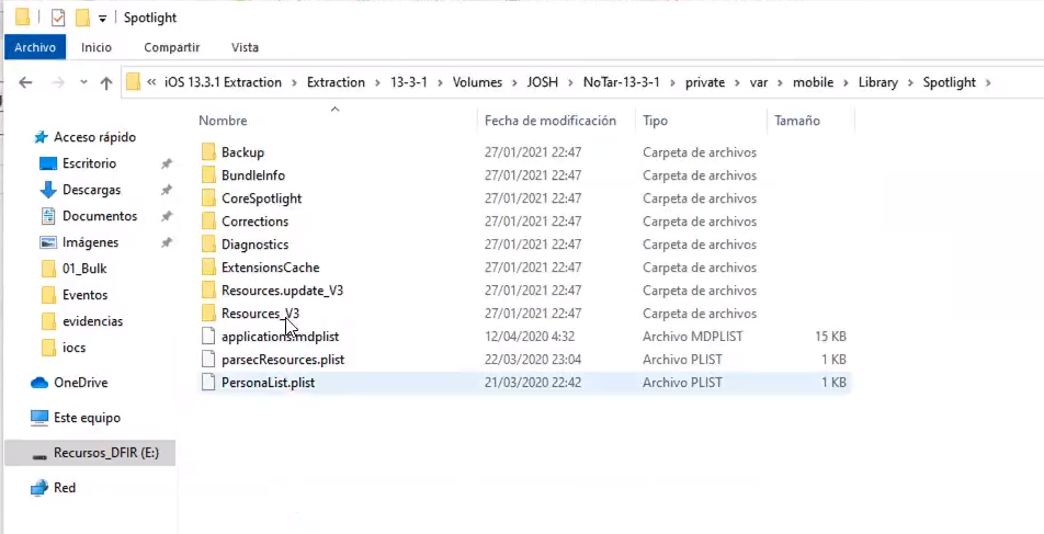Análisis del Spotlight en iOS