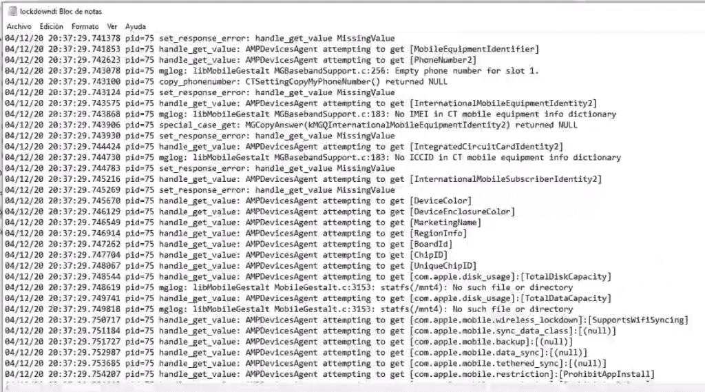 Logs en sistemas iOS: análisis forense 3 Logs en sistemas iOS