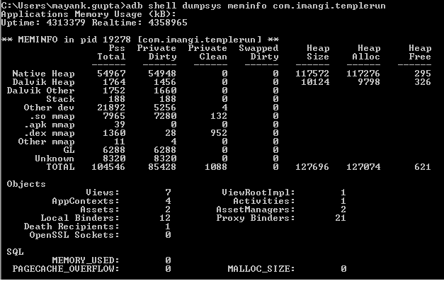 Tipos de dumpsys con Android Debug Bridge 1 Tipos de dumpsys