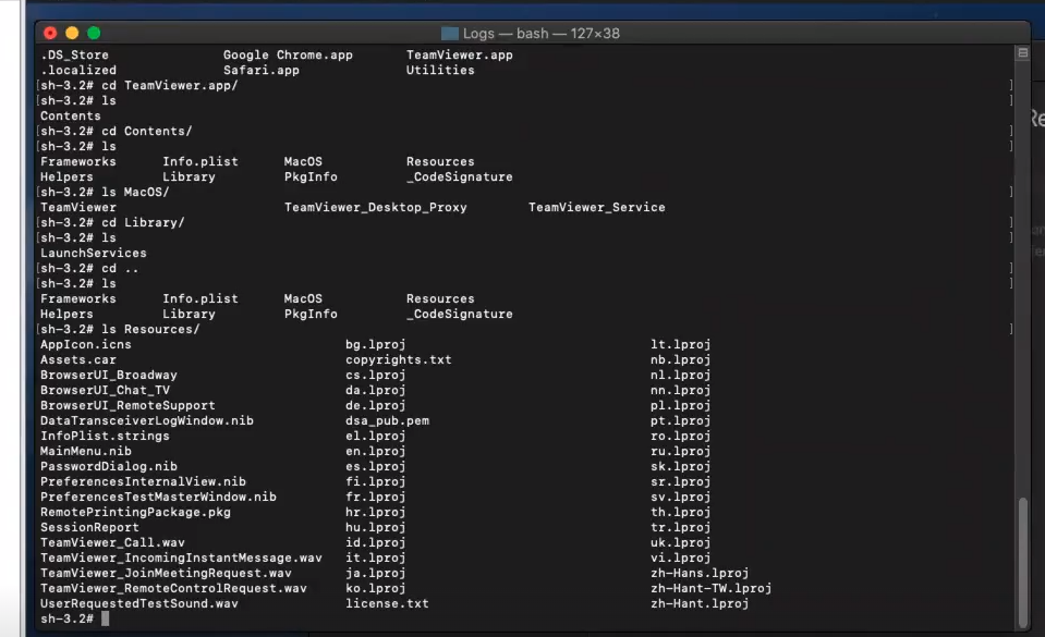 Localización de Logs en Apple 8 Logs en Apple