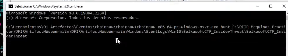 Chainsaw en informática forense