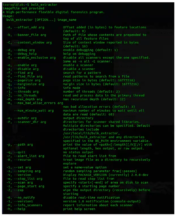 ¿Qué es el comando bulk_extractor? 1 Bulk_Extractor