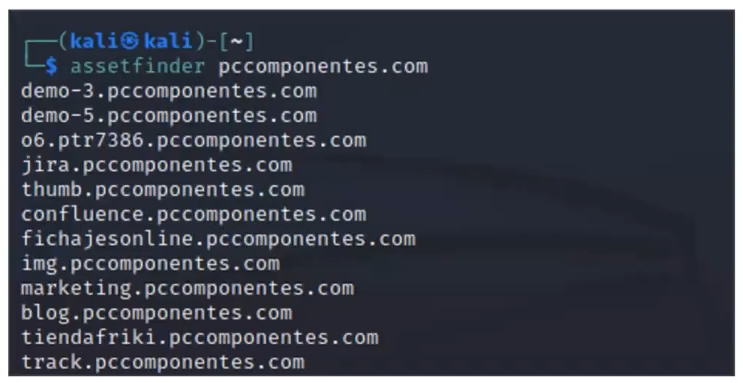 Identificación de subdominios con Assetfinder