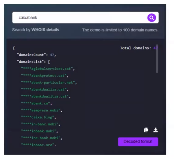 Reverse Whois: identificar dominios 3 reverse whois