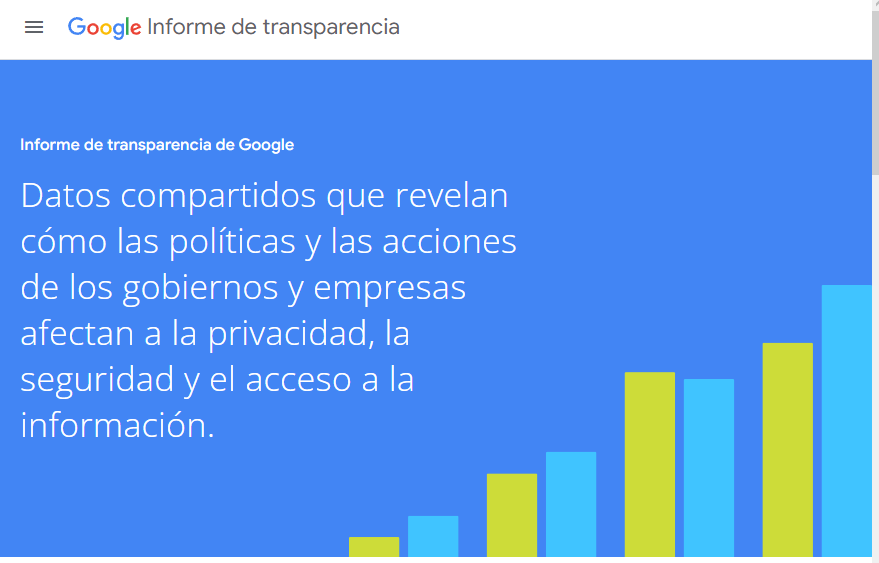 ¿Qué es Google Transparency? 2 Google Transparency