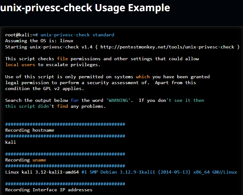 ¿Qué es Unix-privesc-checker? 2 Unix-privesc-checker