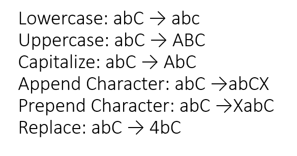 Funciones en el Wordlist + rules