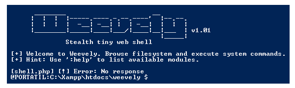 Webshell con Weevely
