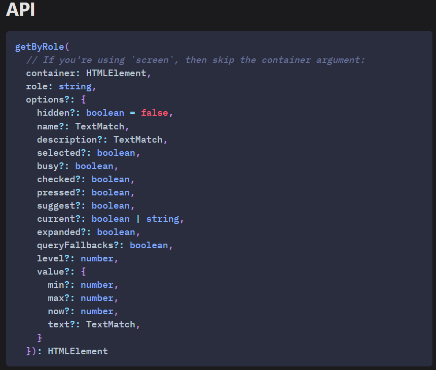 ByRole en React 