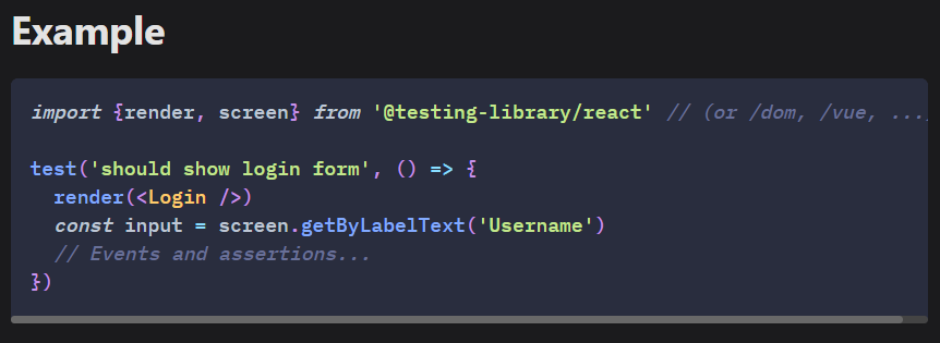 Comando getBy en React Testing Library 1 getBy en React