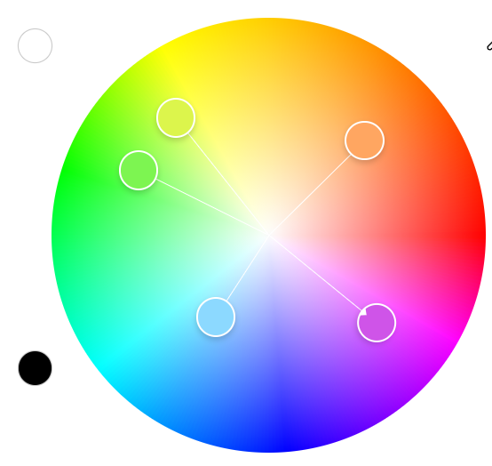 Evitar evitar un diseño sobrecargado: paleta de colores