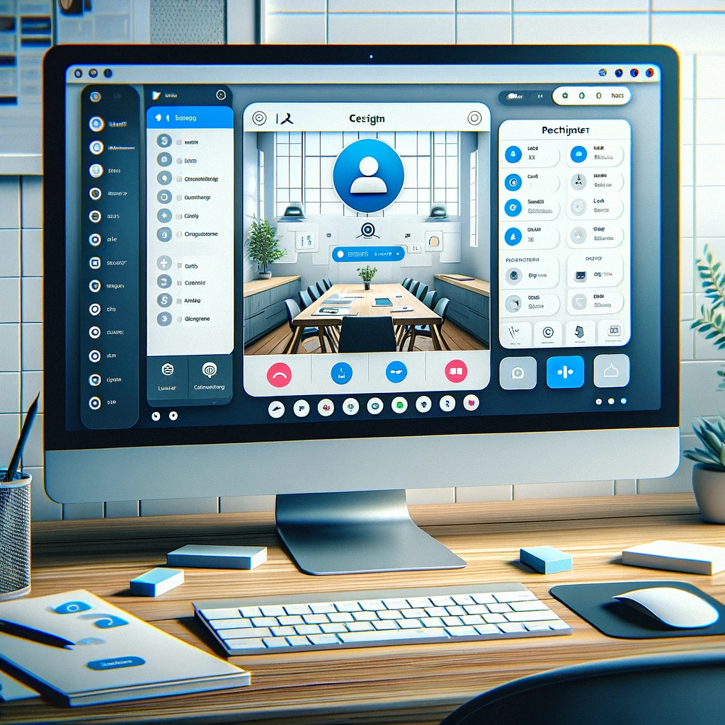 Diseño de interfaces para aplicaciones de videoconferencia en Figma