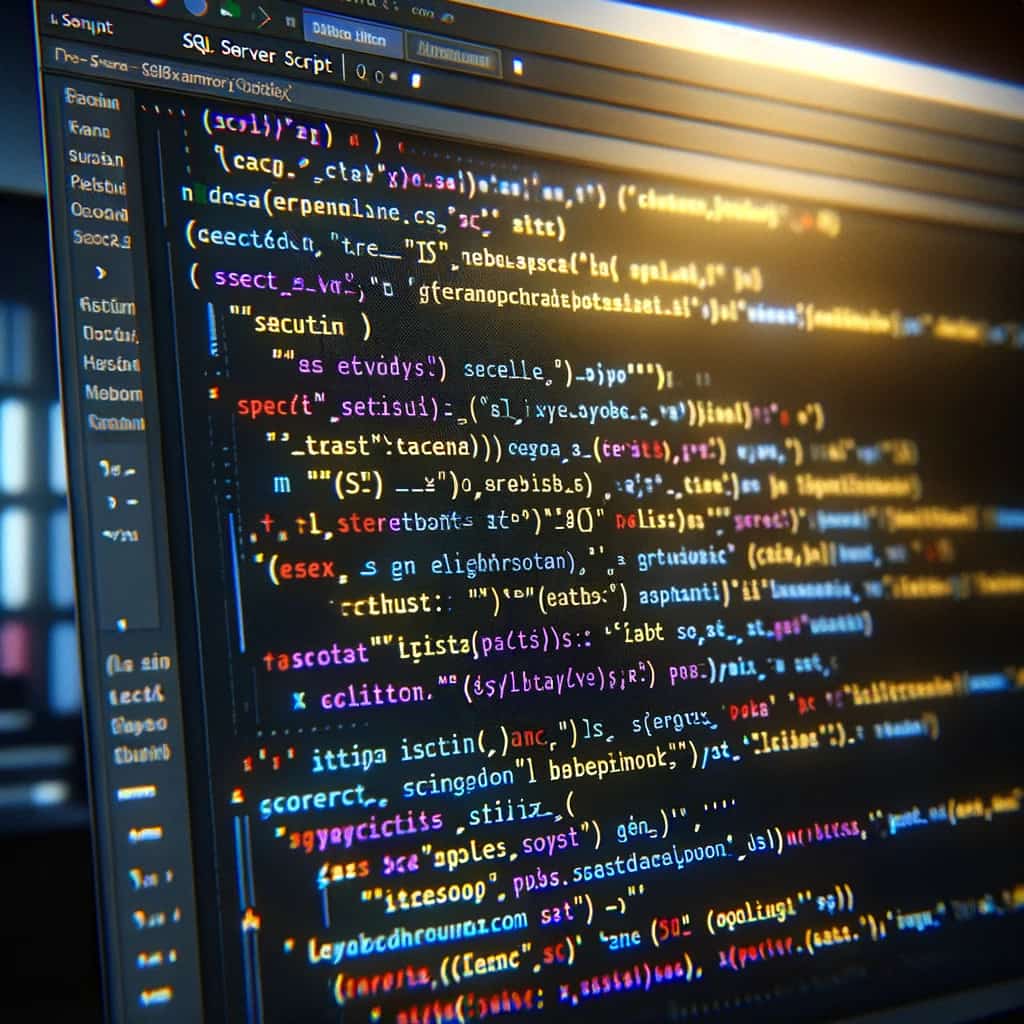 cómo crear un script en SQL