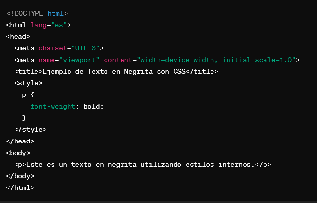 Cómo poner negrita en CSS