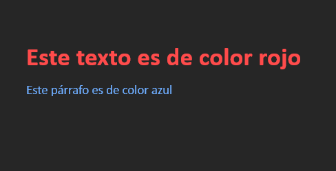 ¿Cómo cambiar el color de la letra en HTML? 1 cómo cambiar el color de la letra en HTML