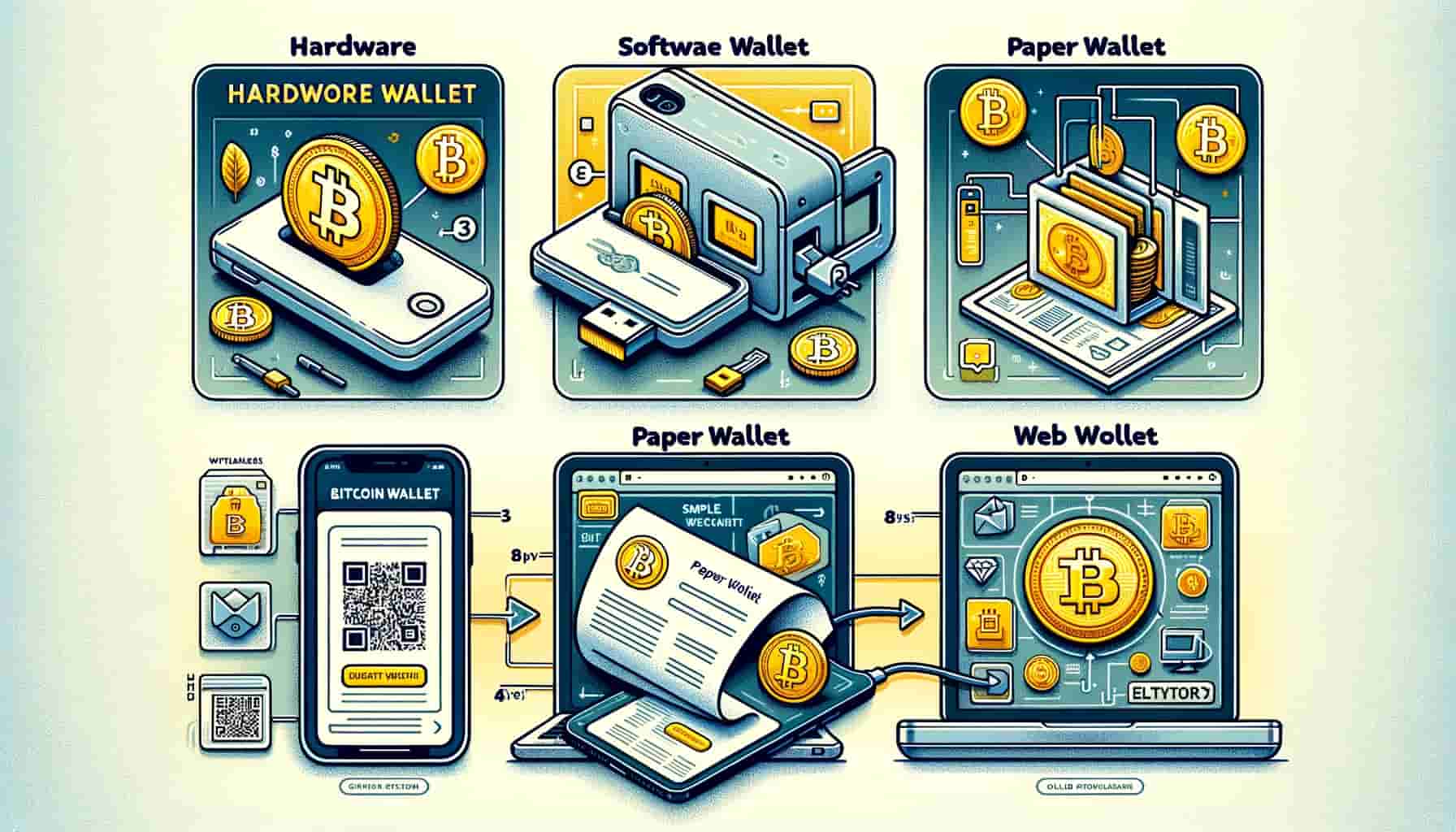 tipos-de-billeteras-de-Bitcoin guardar Bitcoin de la forma más segura: tipos de billeteras