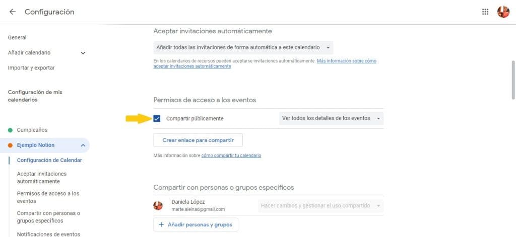 Cómo integrar Google Calendar en Notion: guía paso a paso 3 Google Calendar en Notion
