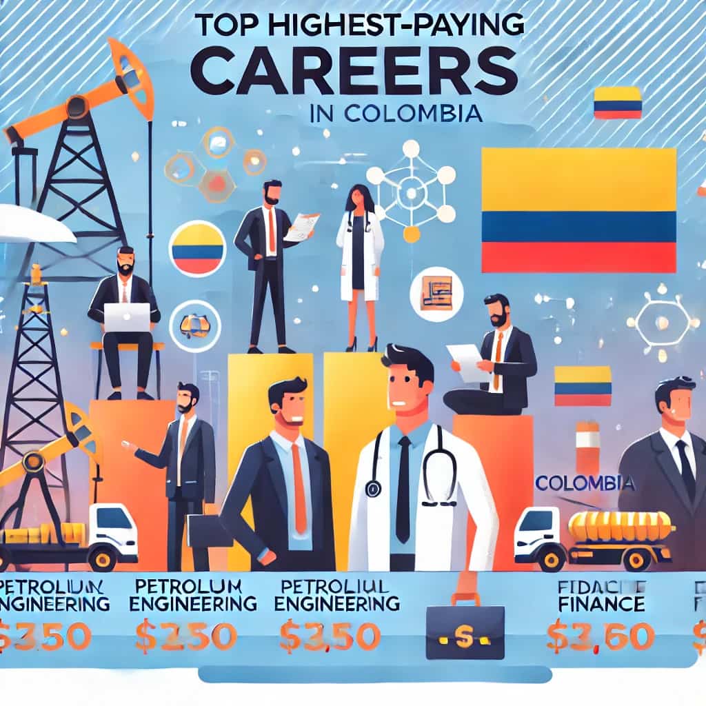 Top 10 carreras mejor pagadas en Colombia 1 Top carreras mejor pagadas en Colombia