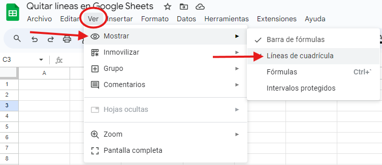 cómo quitar líneas en google sheets cómo quitar líneas en google sheets