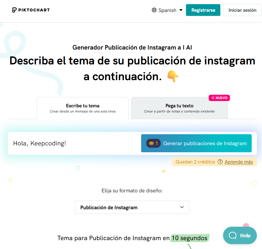 IA para crear posts de Instagram
