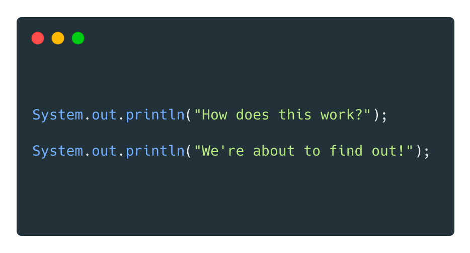 ¿Qué es System.out.print() en Java? 2 system.out.print()