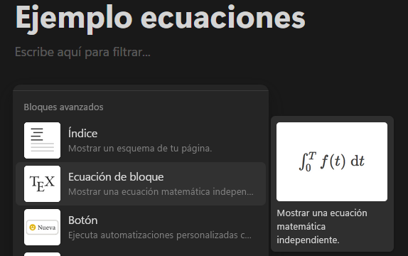 Aprende a escribir ecuaciones en Notion y crea diseños impresionantes 1 Añadir ecuaciones en Notion: cómo hacerlo