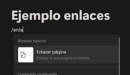 ¿Cómo poner un link en Notion? 4 Poner un link en Notion; bloque
