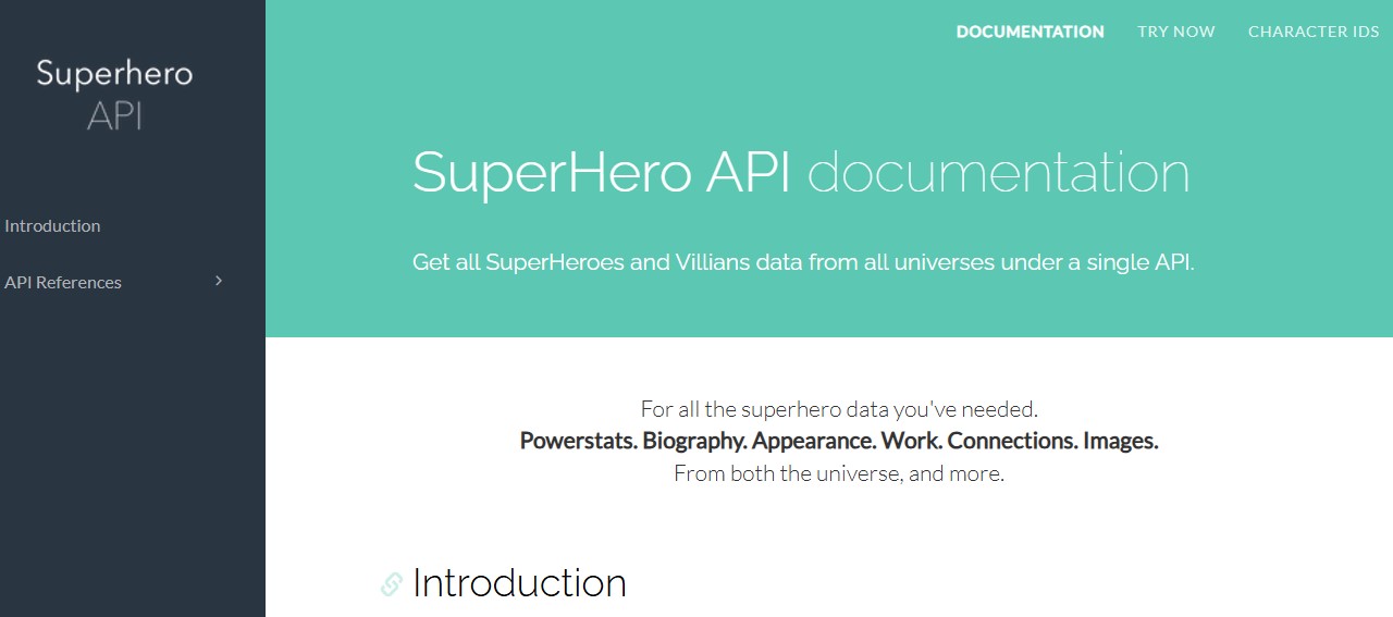 SuperHeroAPI SuperHeroAPI