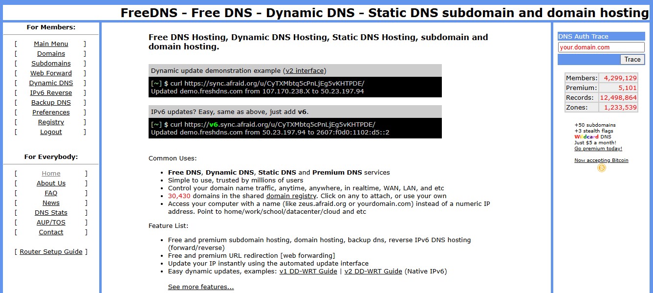 FreeDNS-Mejores DNS mejores DNS