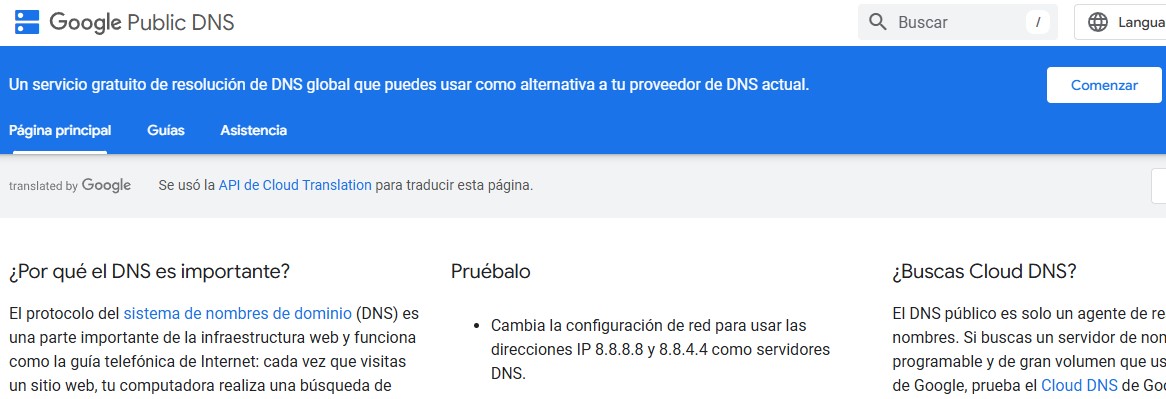 Google Public DNS-Mejores DNS mejores DNS