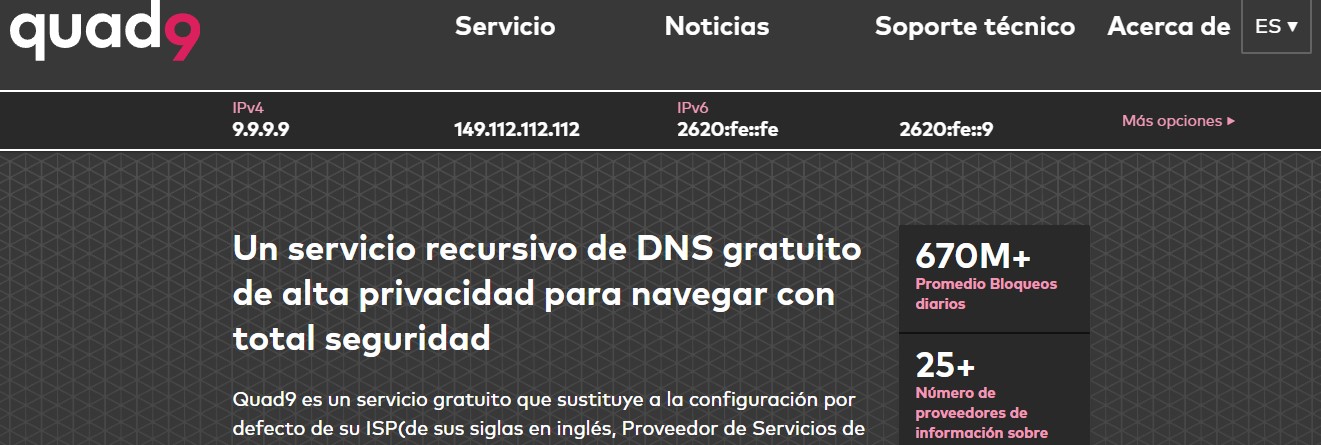 IBMQuad9-Mejores DNS mejores DNS