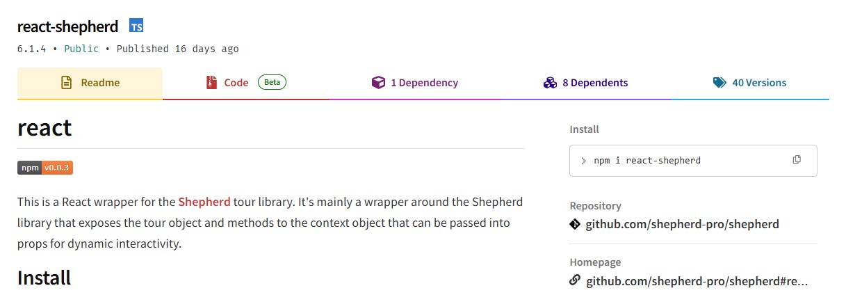 React Shepherd mejores librerías React