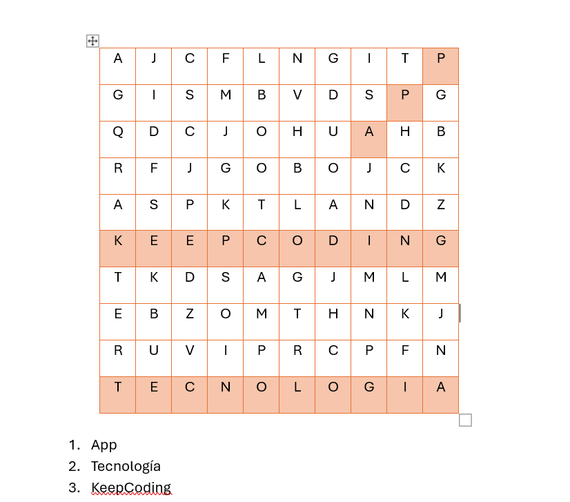 ¿Cómo hacer una sopa de letras en Word? Guía fácil y rápida 1 ¿Cómo hacer una sopa de letras en Word? Guía fácil y rápida