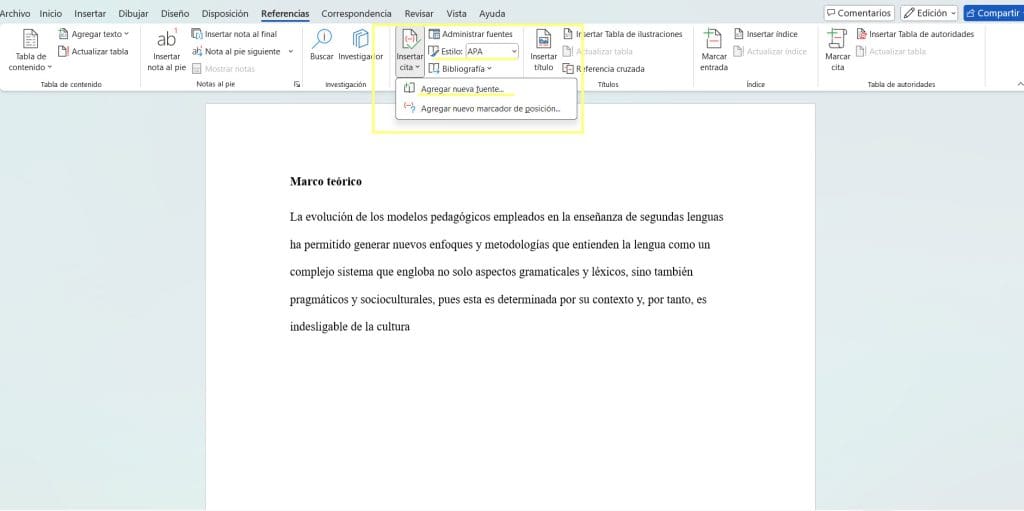 ¿Cómo poner referencias en Word? Guía paso a paso para citas y bibliografía 2 ¿Cómo poner referencias en Word? Guía paso a paso para citas y bibliografía
