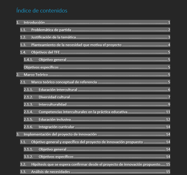 ¿Cómo hacer un índice en Word sin complicaciones? 1 hacer un índice en word