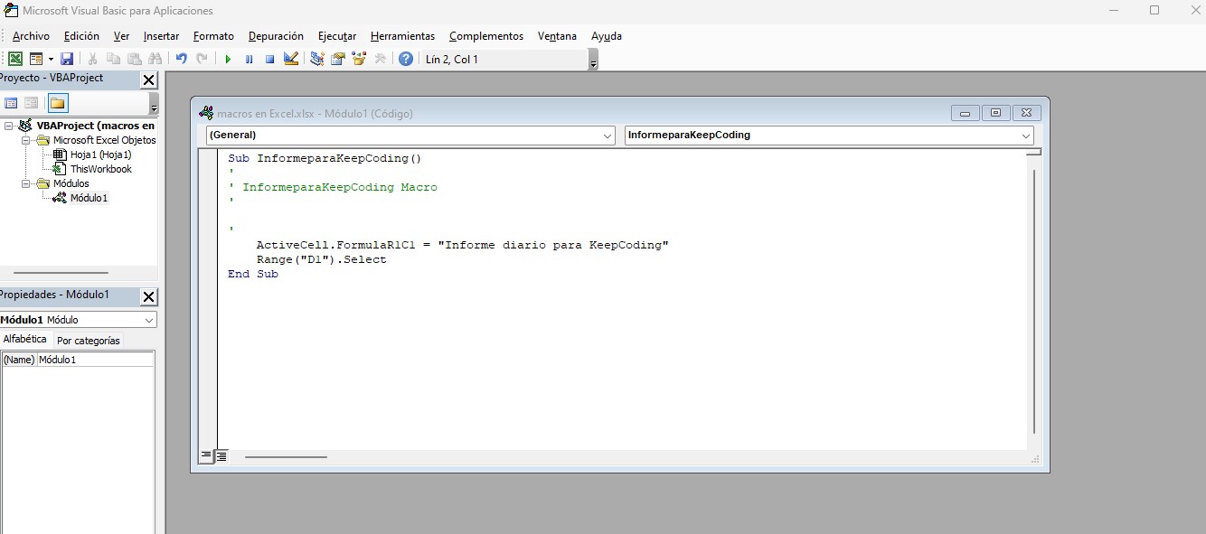 macros en Excel