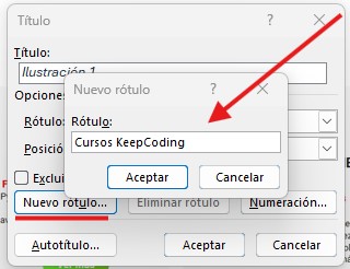poner pie de foto en Word