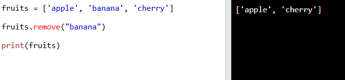 ¿Qué hace list.remove() en Python? 1 list.remove() en Python