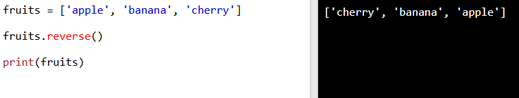 ¿Qué es list.reverse() en Python? 1 list.reverse() en Python