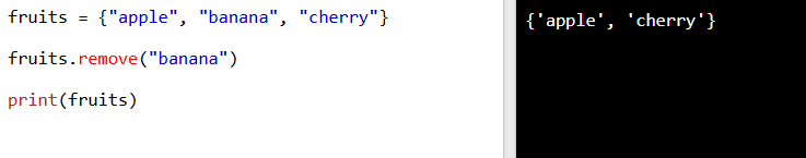 set.remove() en Python