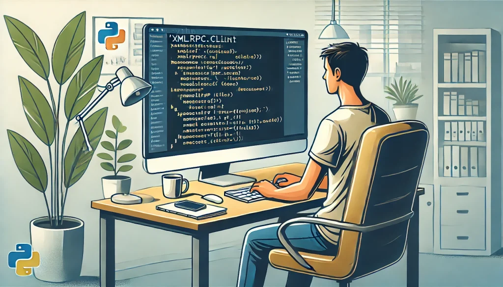 ¿Cómo puedo usar import xmlrpc.client en Python? 1 import xmlrpc.client