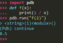 ¿Cómo usar import pdb en Python? 1 import pdb