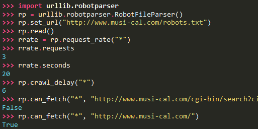 Uso de import urllib.robotparser en Python: ¿qué es? 1 import urllib.robotparser
