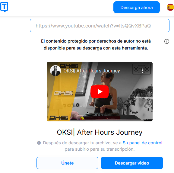 ¿Cómo descargar videos de YouTube sin programas?: 5 páginas que puedes usar 4 descargar videos de YouTube con transkriptor